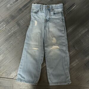 Size 4 Osh Kosh Brand. Light Jean color. Distressed. Wide leg Jean